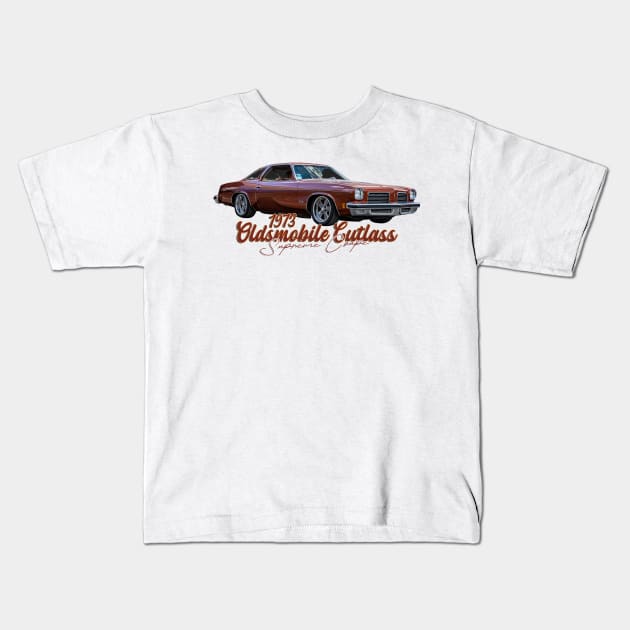 1973  Oldsmobile Cutlass Supreme Coupe Kids T-Shirt by Gestalt Imagery